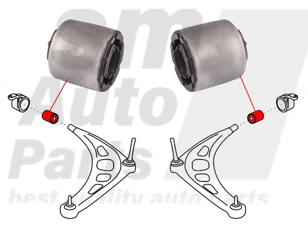 Silentblock Unterlenker Vorne BMW 3 E46, Compact, Cabrio, Coupe, Touring-image