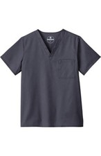 White Swan Fundamentals Women's Two Pockets Solid Scrub Uniform Top Shirt X SMAL