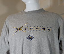 VTG 2001 XFL LA Xtreme Champion T-Shirt XXL Grey Original Season Rare 00s