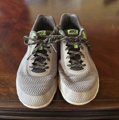 Nike Flex Experience RN 5 Running Shoes Mens Size 11 Wide Gray And Green