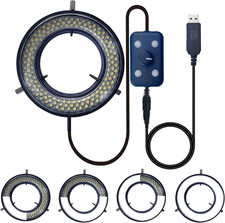 Microscope Light Led Ring Illuminator Usb 144 Leds With 4 Lighting Zone Adjust Microscope Light Led Ring Illuminator Usb 144 Leds With 4 Lighting Zone Adjust