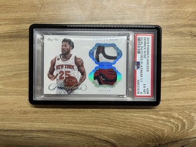 2016 PANINI FLAWLESS DUAL PATCHES #DR DERRICK ROSE DUAL PATCHES-PLATINUM 1/1