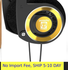 Koss Porta Pro Limited Edition Black Gold On-Ear Headphones in-Line Microphon...