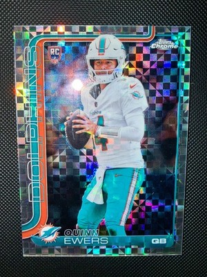 2025 Topps Chrome Football - Dolphins Quinn Ewers RC X-Fractor #316