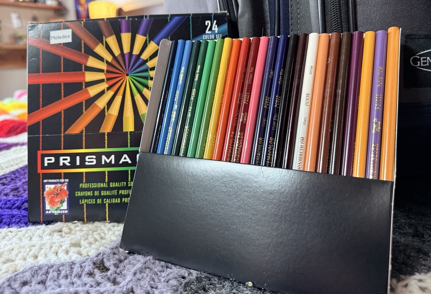 Vintage Prismacolor Sanford 24 Set USA Never Sharpened Facto