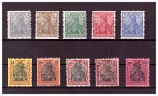 H30703 Deutsches Reich Mi. Nr. 53 - 61  Postfrisch z. T. gepr&uuml;ft Mi. 62 ungebr.
