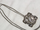 ...Vintage Sterling Silver Eagle Picture Frame Pendant Necklace... — photo 5