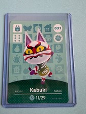 Kabuki 037 Series 1 Amiibo card Animal Crossing Mint not used