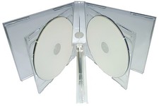 Clear Quintuple 5 Disc CD Jewel Case Lot