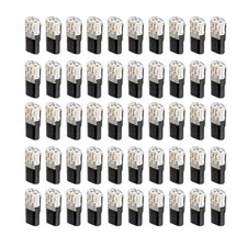 50pcs 18-22 AWG Cable Electrical Connectors Plug in Type with Lock Mechanism