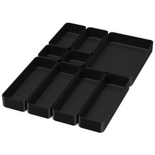 9 Pcs Stackable Drawer Organizer Trays Set, Multifunctional Stackable Storage...