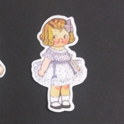 Adorable Dolly Dingle Girl Sticker 2.38'' x 1.38'' (AB)