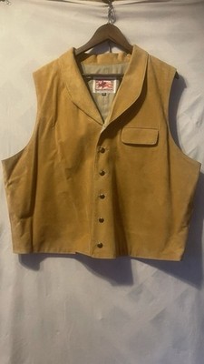 VTG OUTERWEAR BY PHOENIX USPS 80th Anniversary Pony Express Leather Vest XXL USA