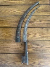 North African large vintage decorative nimcha dagger/short sword 15" blade-as is