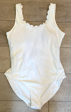 NEW VINEYARD VINES PERFORMANCE WHITE CAP TEXTURED SCALLOP ONE PIECE SWIMSUIT L