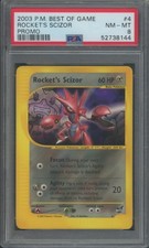 Pokemon TCG Rocket's Scizor 4 Best of Game Promo PSA 8 on eBay
