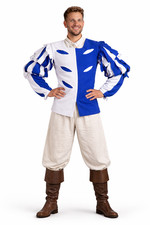 Men's Medieval Renaissance German Landsknecht Warrior Costume Tunic Top