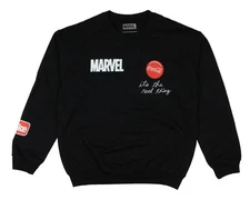 Coca-Cola x Marvel Men's Logos It's The vivid Thing Fleece Pullover Sweater