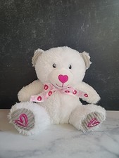 American Greetings White Teddy Bear XOXO Bow