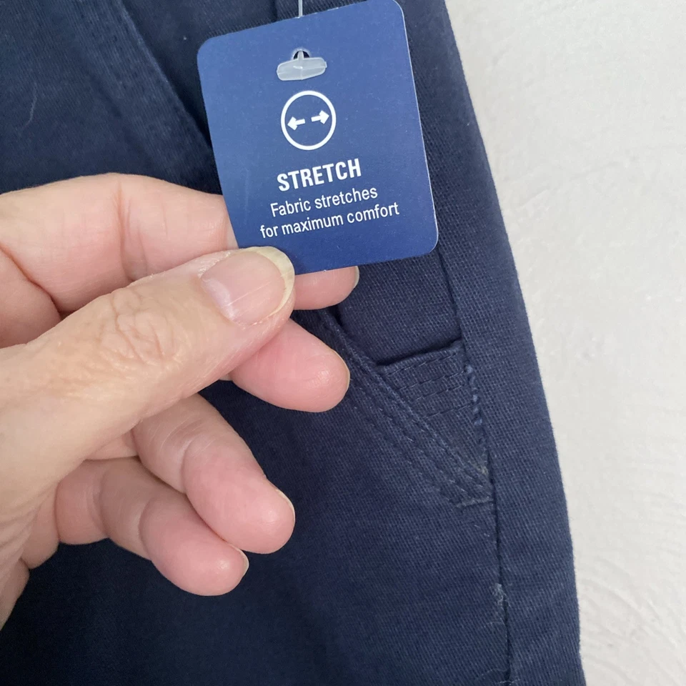 IZOD Approved School Uniform Navy Blue Boys 14 R Stretch Jogger Drawstring NWT - Image 3 of 4