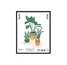 16x20 Basic Black Poster Frame Versatile Display Rectangle Hanging hardware