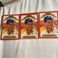 1990 Donruss - Diamond Kings Ken Griffey Jr #4 - Lot Of 3 - Free Shipping !!!