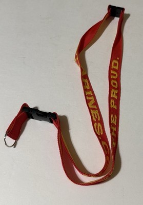 USMC Marine Corps Neck Lanyard Strap Key Chain ID w Release Buckle