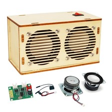 DIY Bluetooth Speaker Kit, Stem Projects 3.1 x 4.9 x 2.8 inches, Classic Wood