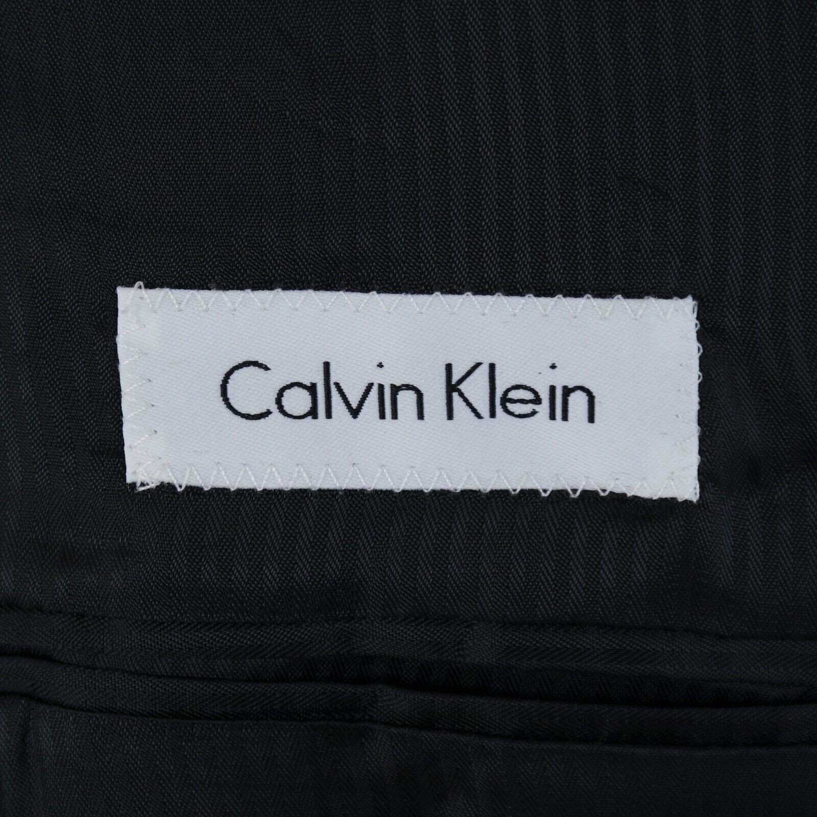 Mens CALVIN KLEIN Tuxedo Jacket 44R UK Size Black Wool Sport Coat Blazer thumbnail 12
