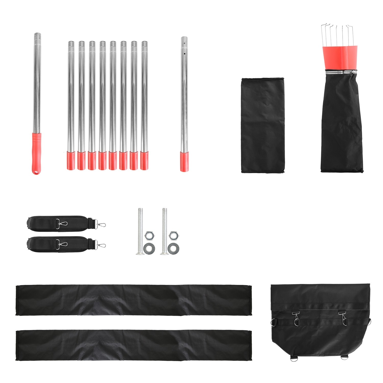 Fruit Picker Pole with Harvest Bag 13.43 ft Extendable Stainless Steel