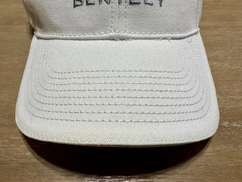 Auténtica Gorra de Béisbol Bentley Talla Única Blanca Edición Propietarios Ajustable Foto 3 de 4