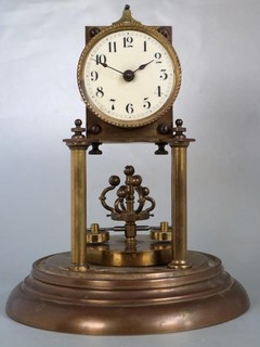 ANNIVERSARY CLOCK MEDUSA PENDULUM Jahresuhrenfabrik TORSION ca1905 PARTS/RESTORE
