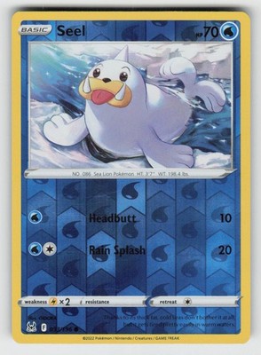 Reverse Holo Seel 033/196 Common Lost Origin Near Mint