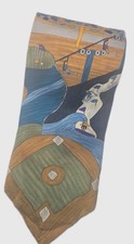 Save the Children Silk Tie Multicolor Sports Pattern Men's Novelty