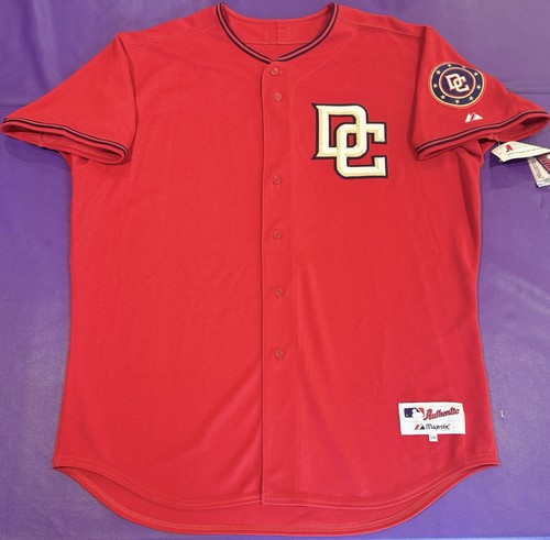 RARE Authentic Team Issued Washington Nationals Red Alternate Majestic Jersey 54