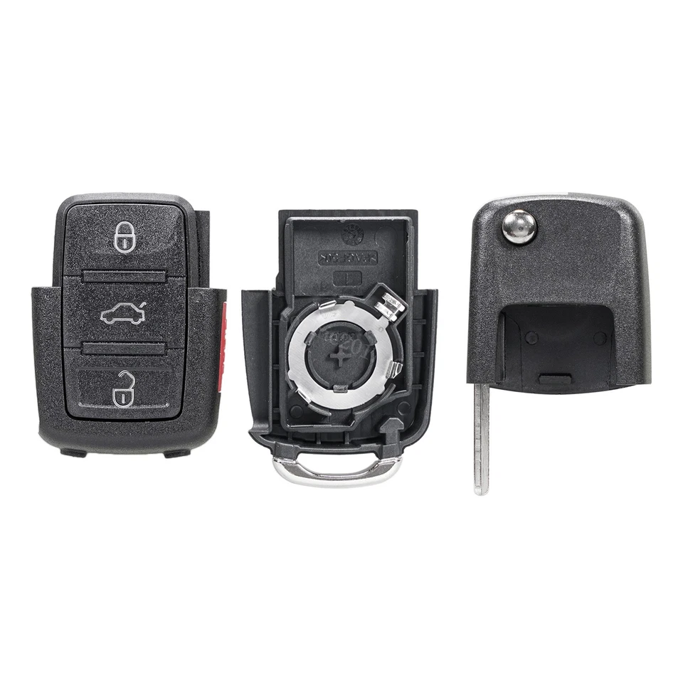 Para Volkswagen Beetle Jetta Golf Passat MK4 MK5 Mando a distancia Llavero Carcasa Estuche 4B Foto 3 de 4