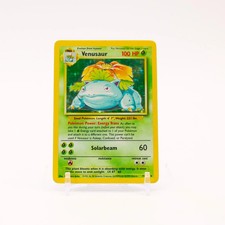 Venusaur - 15/102 Base Set Unlimited Holo Rare Pokemon - HP