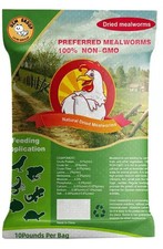 UCM Group 10LB Dried Mealworms for Wild Birds, Chickens, High Protein Organic...
