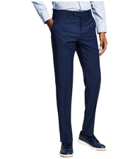 Tommy Hilfiger Mens Modern fit Dress Pants 34 / 32 Navy Blue Solid Stretch