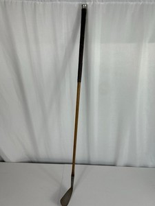 Vintage Antique Thistle Hickory Shaft Golf Club Iron Dot Face Mid Mashie 1910s