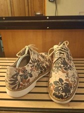 STACY ADAMS Summer Floral Plain Toe Derby Shoes used - Men's 10