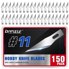 DIYSELF 150 PCS Exacto Knife Blades #11, SK5 150pcs #11blades