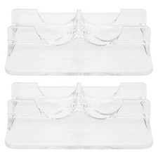 2 Pcs Transparent Skates Holders Rack Clear Shoe Display Stands for