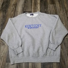 Vintage Kentucky Wildcats Sweatshirt Gray NCAA Football UK Y2K Jansport