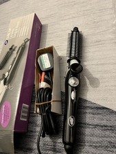 Curl Up Ceramic Tong and Brush Hair Styling Tool Hair Curler Curling Iron Boot
