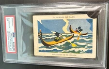 1930’s Chocolate Amatller Spain El Tesoro de Rabin Mickey Mouse #30 Psa Auth