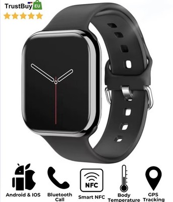 2026 Smart Watch Men Body Temperature Bluetooth sport Fitness Colour Black