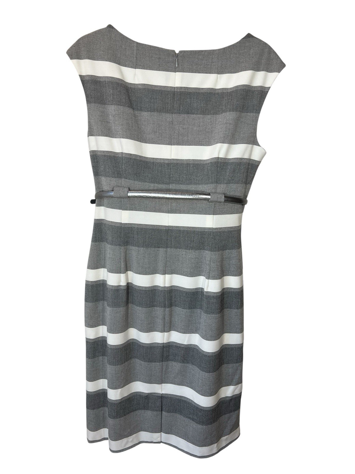 Calvin Klein Dress Women’s  10 Gray  Jacket Blazer Sheath 2 Piece Set Belted thumbnail 4