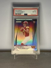 2024 PANINI PRIZM SILVER PRIZM #347 JAYDEN DANIELS ROOKIE (RC) PSA 8
