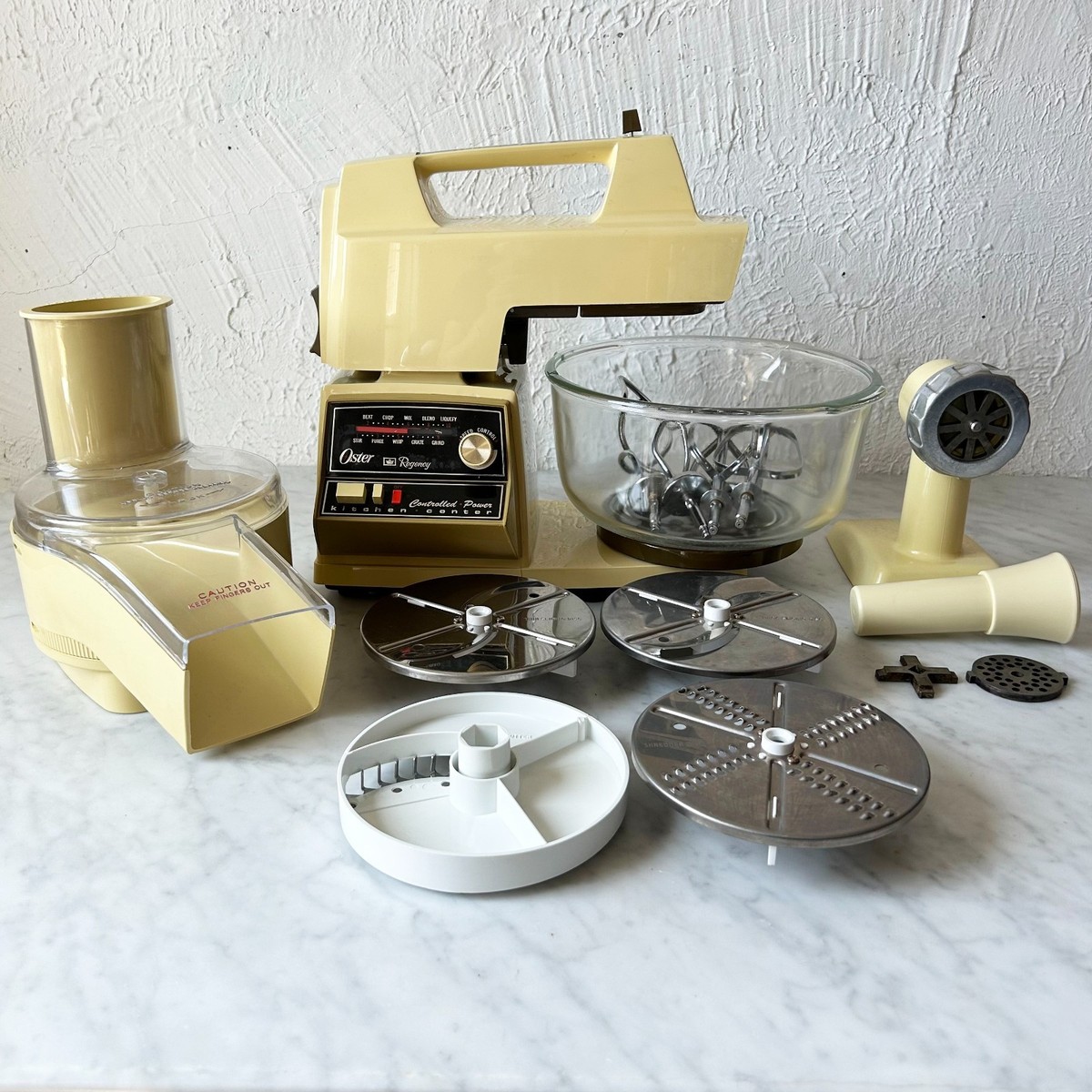 Vintage Oster Regency Kitchen Center Mixer-Food Processor-Grinder